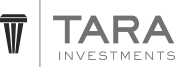 The image features a logo with a vertical emblem on the left and the words "TARA INVESTMENTS" on the right.